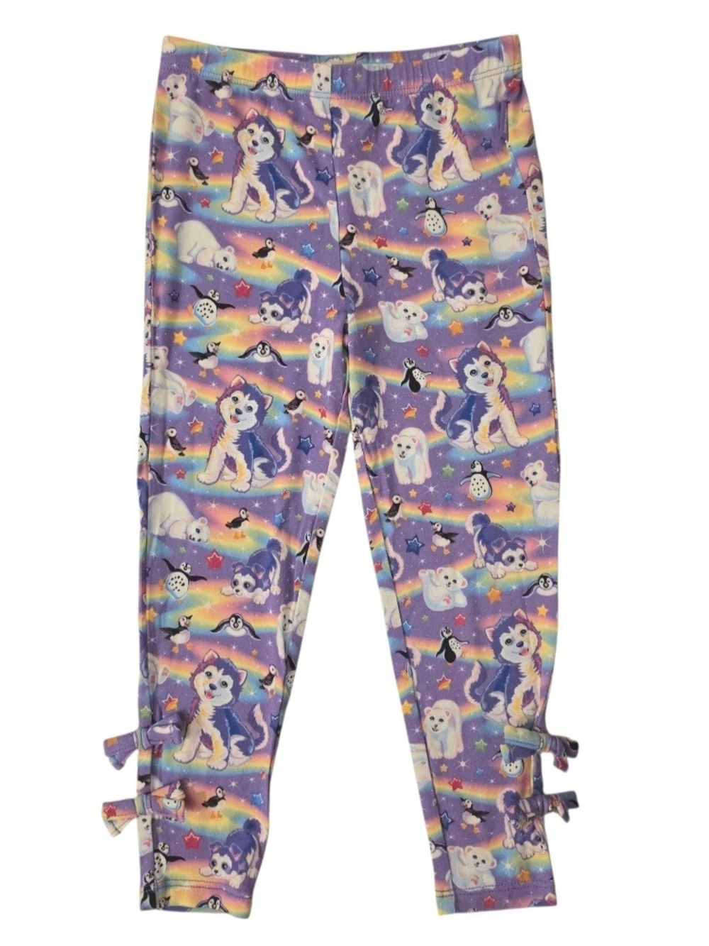 Posh Peanut Lisa Frank Tikanni Bow Leggings 3T/4T NWOT